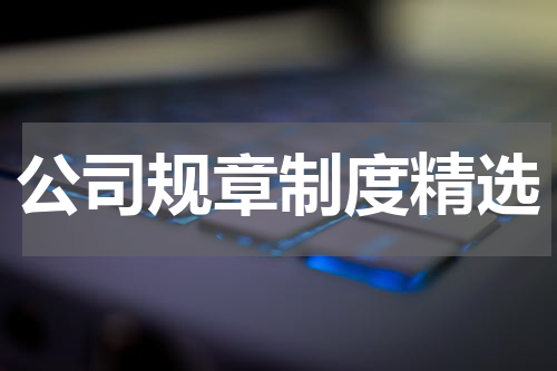 公司规章制度精选