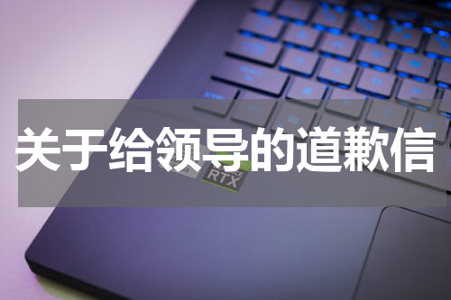 关于给领导的道歉信