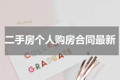 二手房个人购房合同最新