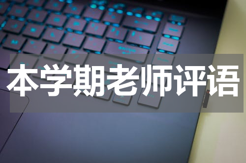 本学期老师评语