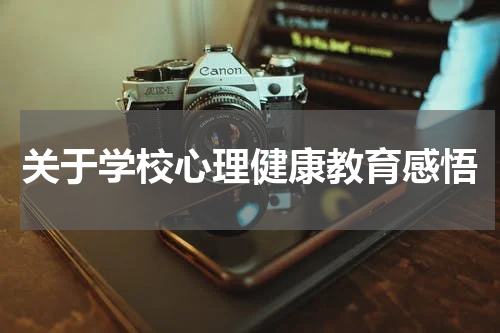 关于学校心理健康教育感悟