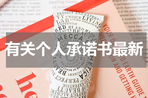 有关个人承诺书最新