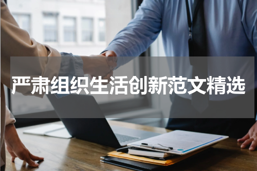 严肃组织生活创新范文精选