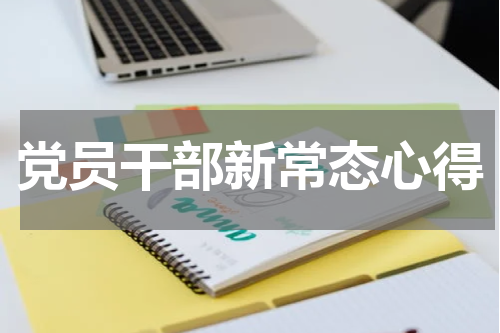 党员干部新常态心得