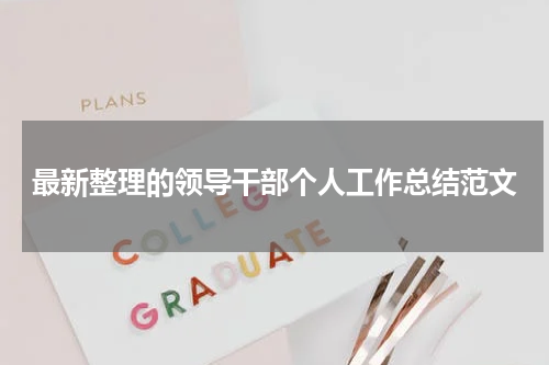 最新整理的领导干部个人工作总结范文