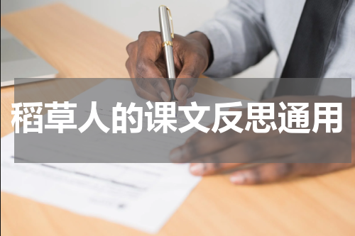 稻草人的课文反思通用