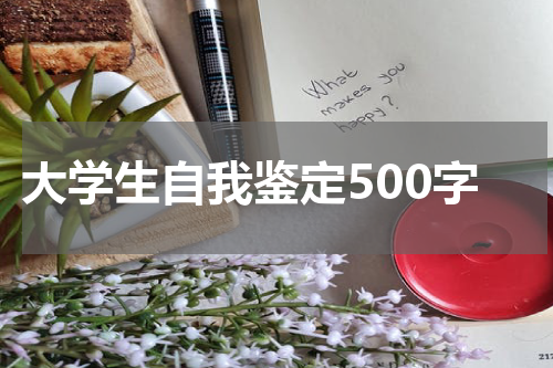 大学生自我鉴定500字