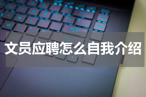 文员应聘怎么自我介绍