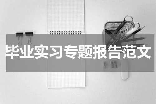 毕业实习专题报告范文