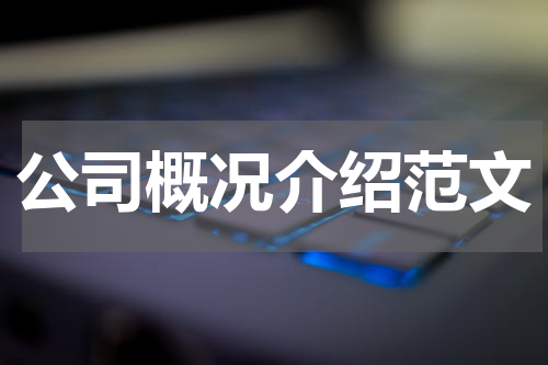 公司概况介绍范文