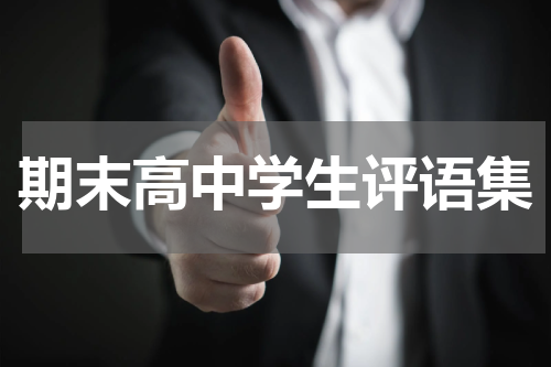 期末高中学生评语集