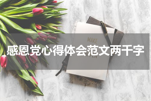 感恩党心得体会范文两千字