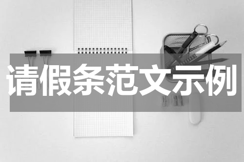请假条范文示例