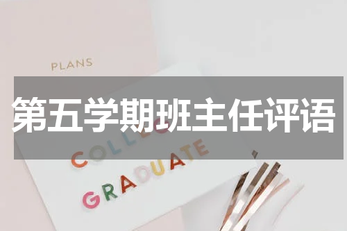 第五学期班主任评语
