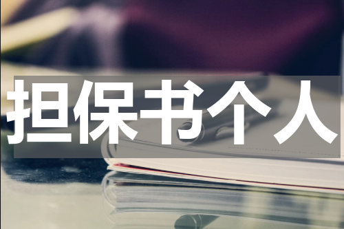 担保书个人