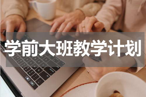 学前大班教学计划