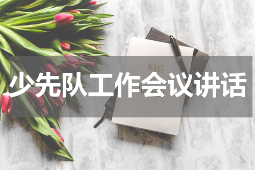 少先队工作会议讲话