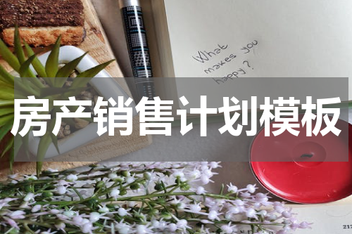 房产销售计划模板