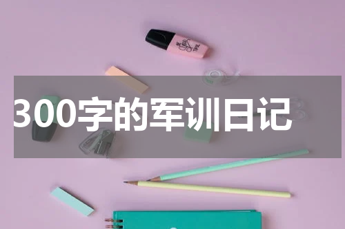 300字的军训日记