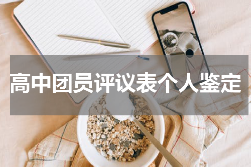 高中团员评议表个人鉴定