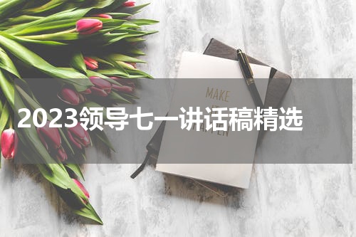 2023领导七一讲话稿精选
