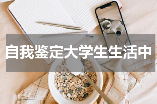 自我鉴定大学生生活中