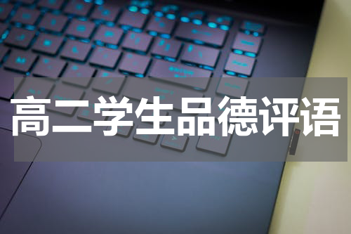 高二学生品德评语