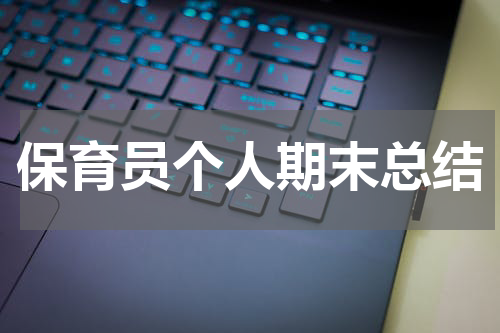 保育员个人期末总结