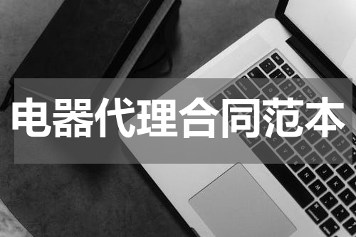 电器代理合同范本