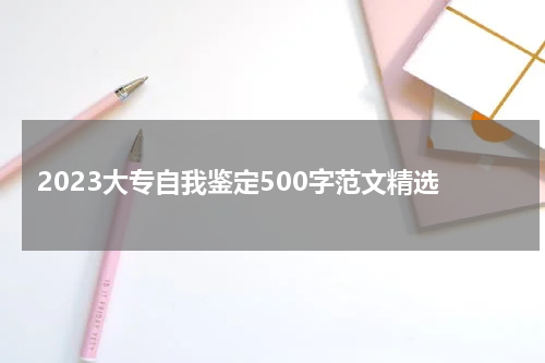 2023大专自我鉴定500字范文精选