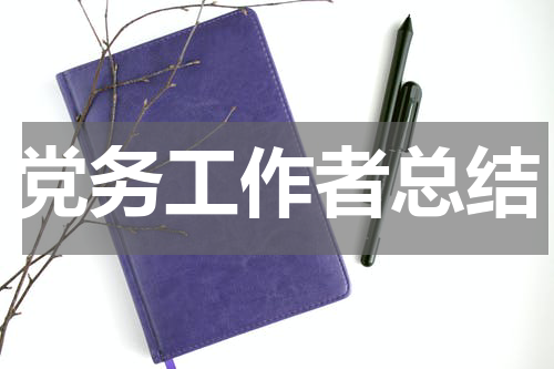 党务工作者总结