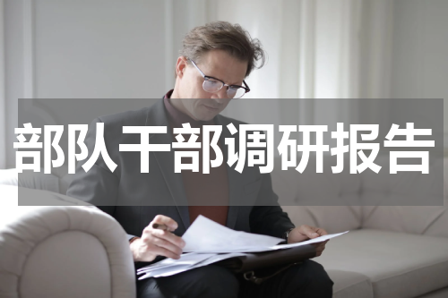 部队干部调研报告