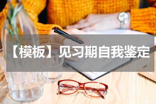【模板】见习期自我鉴定