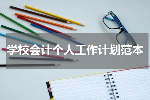 学校会计个人工作计划范本