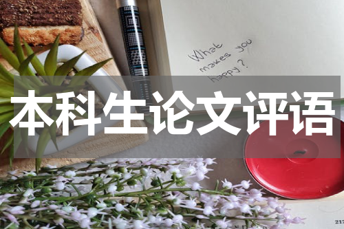 本科生论文评语