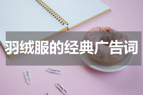 羽绒服的经典广告词
