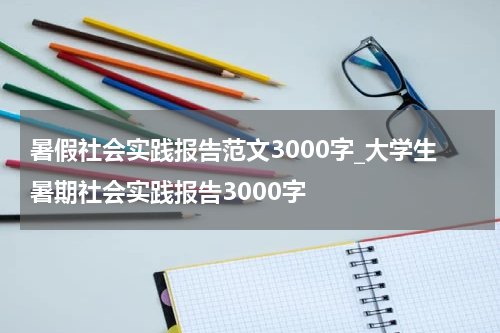 暑假社会实践报告范文3000字_大学生暑期社会实践报告3000字
