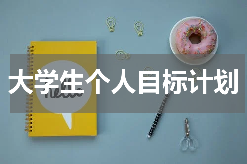 大学生个人目标计划
