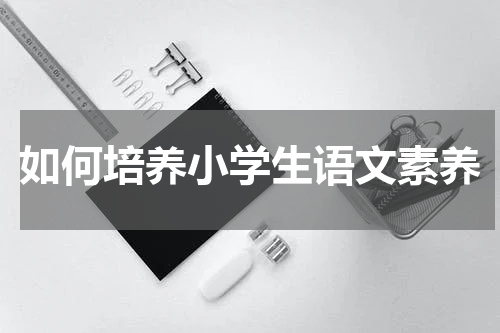 如何培养小学生语文素养