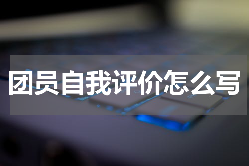 团员自我评价怎么写