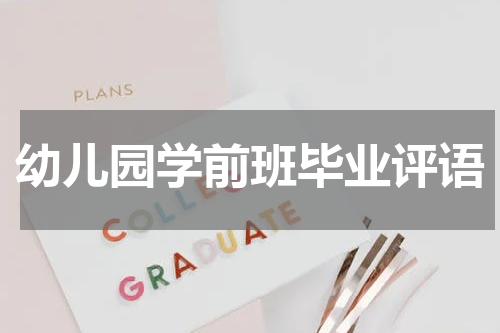 幼儿园学前班毕业评语