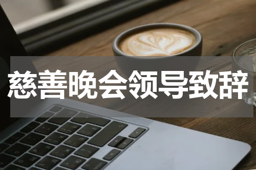 慈善晚会领导致辞