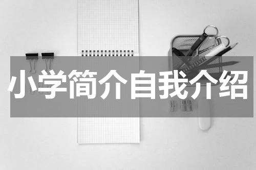 小学简介自我介绍
