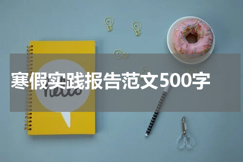 寒假实践报告范文500字