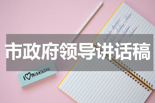 市政府领导讲话稿