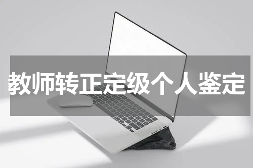 教师转正定级个人鉴定