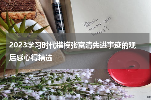 2023学习时代楷模张富清先进事迹的观后感心得精选