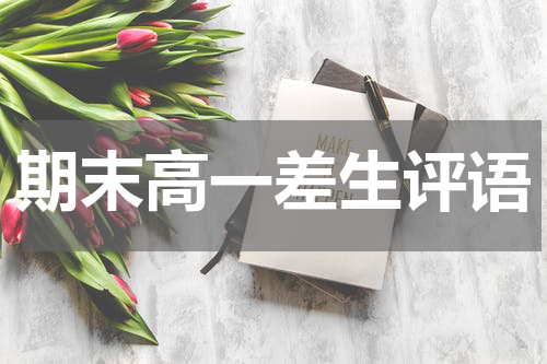 期末高一差生评语