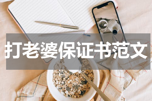打老婆保证书范文
