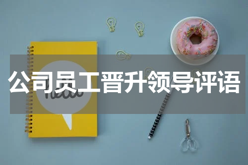 公司员工晋升领导评语